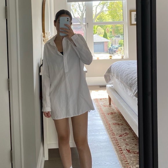 Uncle Studios Linen Shirt Dress - Picture 1 of 3